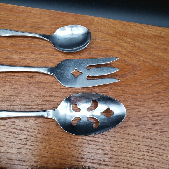 Oneida 1881 Rogers Summer Mist / Autumn Glow Lot of 39 Stainless Flatware Piece - Picture 3 of 16